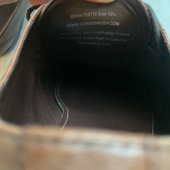 Gordon‎ Rush Dillon leather Oxfords size 10.5  tan brown - Picture 6 of 14
